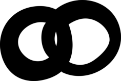 Interlocking Rings Outline Icon Svg Set, Free Vectors File